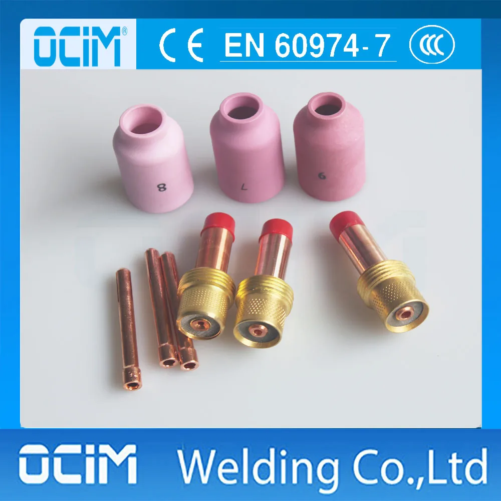 9pcs Tig Collet Body Collets Gas Lens Kit Fit For TIG Welding Torch PTA DB SR WP 17 18 26
9pcs Tig Collet Body Collets Gas Lens Kit Fit For TIG Welding Torch PTA DB SR WP 17 18 26