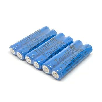 

8pcs/lot TrustFire TR14650 14650 3.7V 1600mAh Rechargeable Battery Lithium Batteries with Protected PCB For LED Flashlights