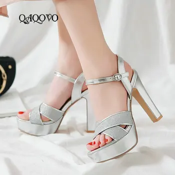 Women Summer Platform High Heels Sandals Buckle Open Toe Buckle Sq re High Heels Pumps Party Dress Shoes Female 2019 Size 43
Women Summer Platform High Heels Sandals Buckle Open Toe Buckle Sq re High Heels Pumps Party Dress Shoes Female 2019 Size 43