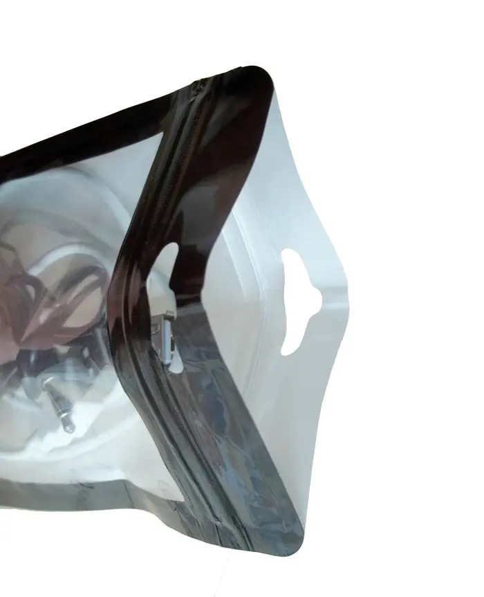 10.5*15cm Black border Clear White Plastic Self Seal Zipper Retail Packaging Bag, Zip Lock Hang Hole Package Bag
10.5*15cm Black border Clear White Plastic Self Seal Zipper Retail Packaging Bag, Zip Lock Hang Hole Package Bag