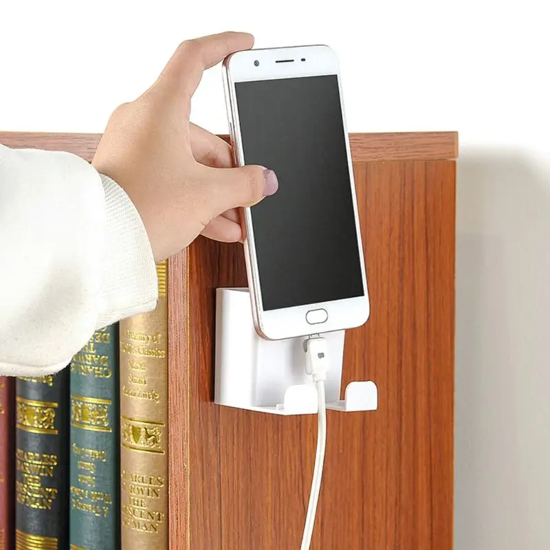 Wall Mounted Adhesive Mobile Phone Holder Stand Bracket Plug Rack Remote Control Organizer for Bedroom Kitchen Bathroom Office
Wall Mounted Adhesive Mobile Phone Holder Stand Bracket Plug Rack Remote Control Organizer for Bedroom Kitchen Bathroom Office