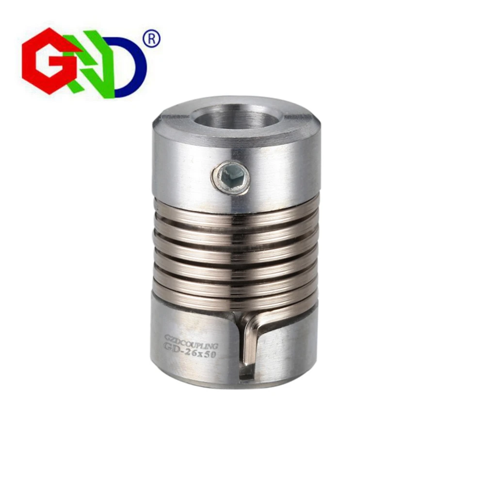 Coupler GND zinc alloy flexible shaft couplings for micro motor and encoder coupling setscrew kaplin CNC D26 L50
Coupler GND zinc alloy flexible shaft couplings for micro motor and encoder coupling setscrew kaplin CNC D26 L50