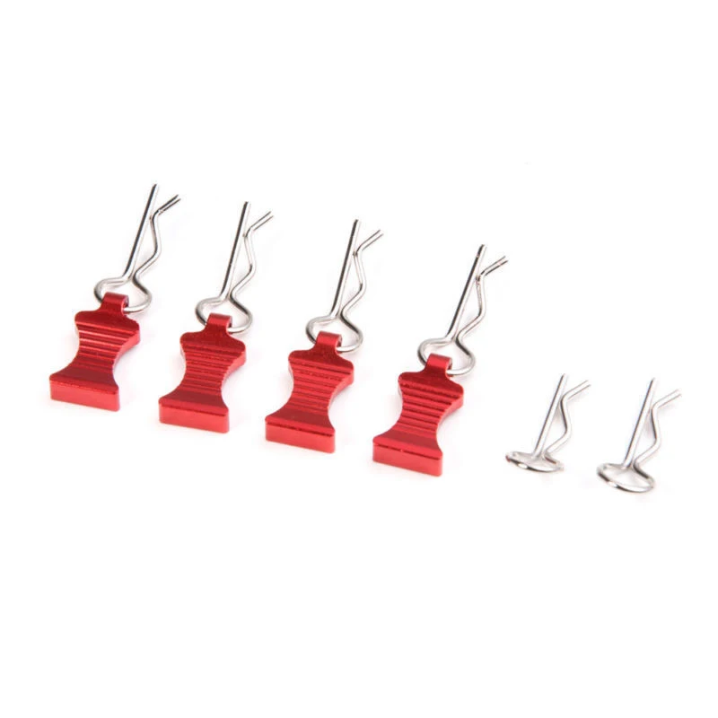1 Set R-type Body Shell Clips Pin with Aluminum Mount Set For 1/8 1/10 1/12 RC Cars Toys Parts Accessories