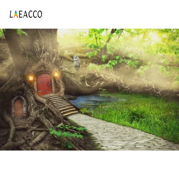Laeacco Fairytale Jungle Tree House Elves Pathway Green Grass Scene Photo Background Photographic Backdrop For Photo Studio
Laeacco Fairytale Jungle Tree House Elves Pathway Green Grass Scene Photo Background Photographic Backdrop For Photo Studio