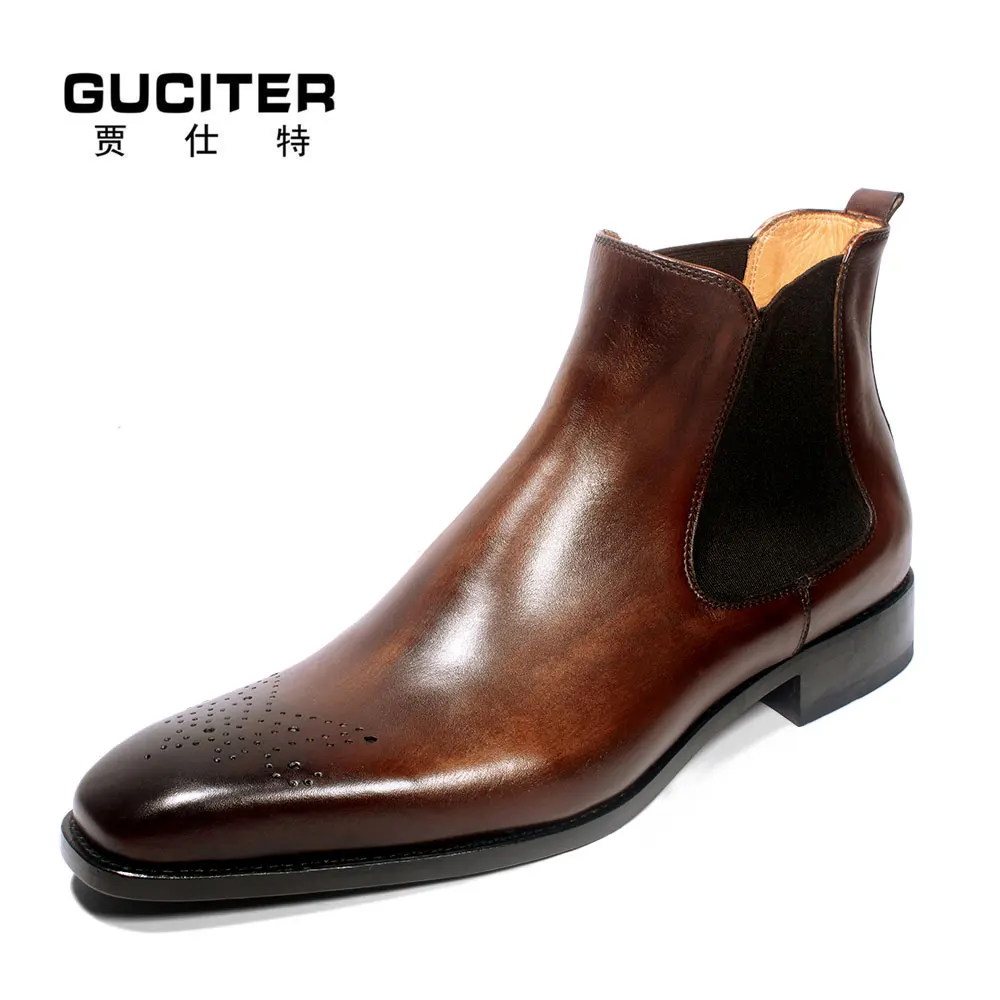 Free Shipping Goodyear welted shoes blake handmade custom men's Chelsea boots Genuine Calfskin Lether Bespoke outsole Breathable
Free Shipping Goodyear welted shoes blake handmade custom men's Chelsea boots Genuine Calfskin Lether Bespoke outsole Breathable