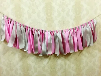 New Gorgeous rag tie banner fabric tassel bunting Birthday Party Decorations home flag baby shower Pink Grey banner Photo props
New Gorgeous rag tie banner fabric tassel bunting Birthday Party Decorations home flag baby shower Pink Grey banner Photo props