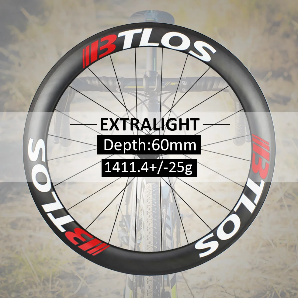 Extralight carbon wheels 1411g Warranty 2 years 700C 55mm deep clincher U shape tubeless compatible - WRC-60L
Extralight carbon wheels 1411g Warranty 2 years 700C 55mm deep clincher U shape tubeless compatible - WRC-60L