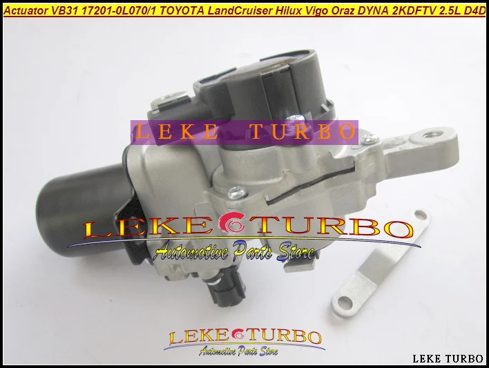 Turbo Actuator VB31 17201-0L070 17201-OL071 17201-0L071 17201-OL070 For TOYOTA LandCruiser Hilux Vigo Oraz DYNA 2KD-FTV 2.5L D4D
Turbo Actuator VB31 17201-0L070 17201-OL071 17201-0L071 17201-OL070 For TOYOTA LandCruiser Hilux Vigo Oraz DYNA 2KD-FTV 2.5L D4D
