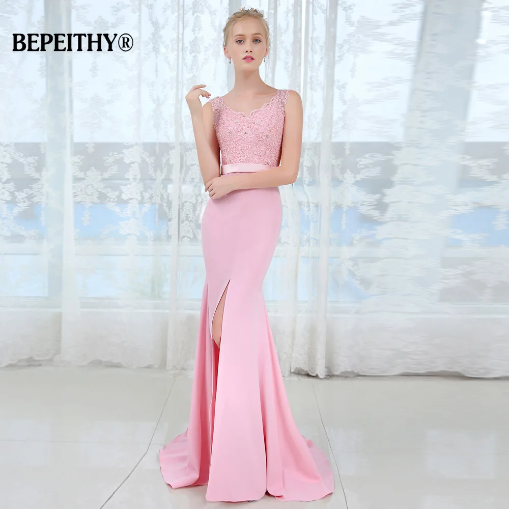 Vestido De Festa V Neck Long Bridesmaid Dresses Sexy Middle Slit Sleeveless Wedding Party Gown 2019
Vestido De Festa V Neck Long Bridesmaid Dresses Sexy Middle Slit Sleeveless Wedding Party Gown 2019
