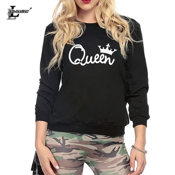 Lei-SAGLY Queen Printed Women Autumn Winter Sweatshirts Crewneck Pullover Long Sleeve Loose Hoodies Women Black Grey Sweatshirts
Lei-SAGLY Queen Printed Women Autumn Winter Sweatshirts Crewneck Pullover Long Sleeve Loose Hoodies Women Black Grey Sweatshirts