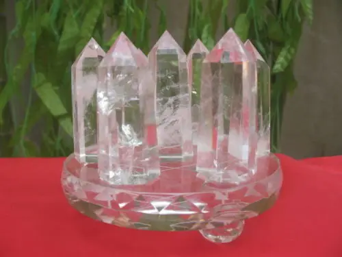 huij 00809 AAA++ 7 NATURAL transparent QUARTZ CRYSTAL POINT HEALING Bronze Statue
huij 00809 AAA++ 7 NATURAL transparent QUARTZ CRYSTAL POINT HEALING Bronze Statue