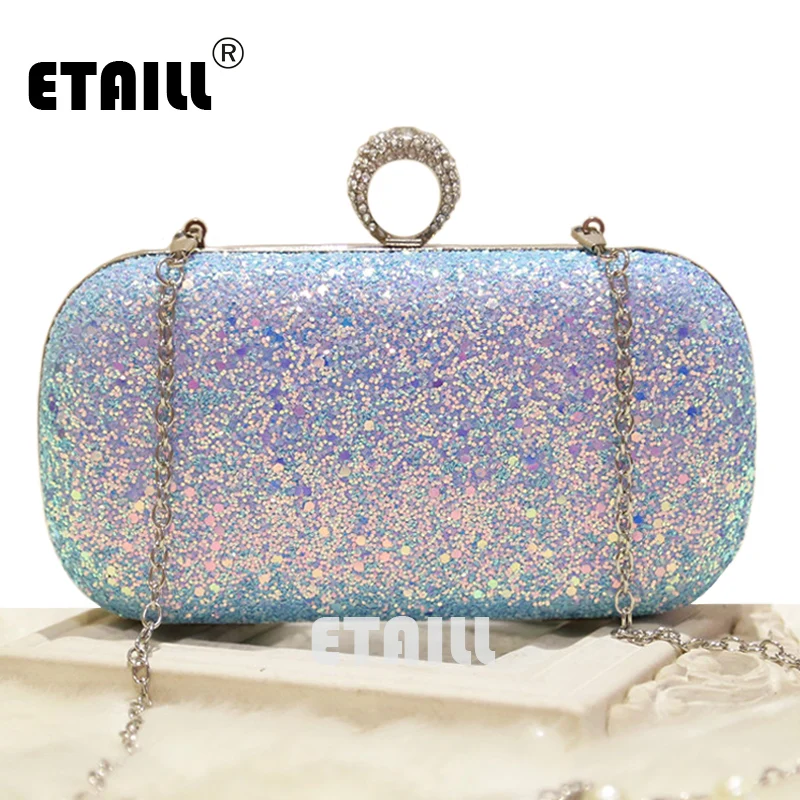 ETAILL шикарные вечерние сумочки-клатчи со стразами роскошные Брендовые женские