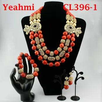 Fabulous African Wedding Jewelry Sets Nigerian Red Coral Beads Bridal Jewelry Set Bride Gift Jewelry Set Free Shipping CL396-1
Fabulous African Wedding Jewelry Sets Nigerian Red Coral Beads Bridal Jewelry Set Bride Gift Jewelry Set Free Shipping CL396-1