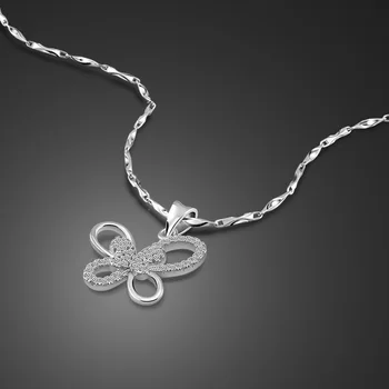Fashion Butterfly Pendant Chain 100% 925 Sterling Silver Woman Bohemian Necklace charm Solid Silver Jewelry gift Wholesale
Fashion Butterfly Pendant Chain 100% 925 Sterling Silver Woman Bohemian Necklace charm Solid Silver Jewelry gift Wholesale