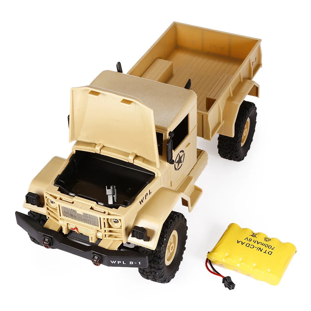 

WPL B14 1:16 2.4G 2CH 4WD Mini Off-road RC Semi-truck with Metal Chassis / TPR Tires / 10km/h Top Speed VS WPL C14 B24 C24