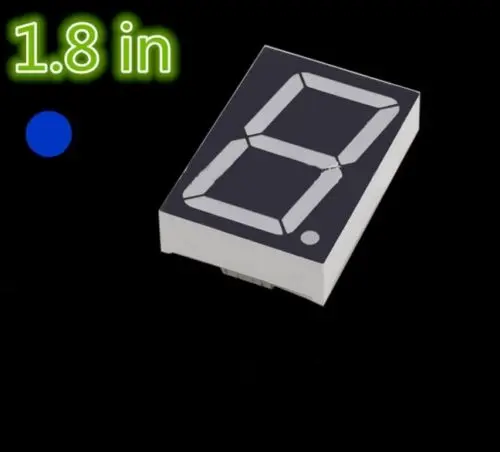 5 шт. 7-сегментный индикатор для вывода 1 символа 8 дюйма синий светодиод общий