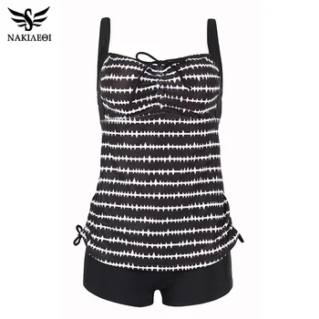 NAKIAEOI 2019 New Halter Two Piece Tankini Swimsuit Women Push Up Swimwear Print Vintage Retro Beach Bathing Suits Swim Wear
NAKIAEOI 2019 New Halter Two Piece Tankini Swimsuit Women Push Up Swimwear Print Vintage Retro Beach Bathing Suits Swim Wear