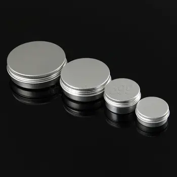 5PCS Aluminium Cosmetic jar 15g 30g 60g 100g Metal Cream Jars with screw lid Silver tin container bottle candle can empty box
5PCS Aluminium Cosmetic jar 15g 30g 60g 100g Metal Cream Jars with screw lid Silver tin container bottle candle can empty box