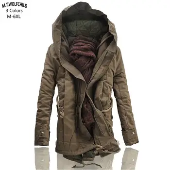 Mens winter coats 2018 Mens hooded thick cotton liner trench coats casual zipper mens Vintage Military outerwear Plus size M-6XL
Mens winter coats 2018 Mens hooded thick cotton liner trench coats casual zipper mens Vintage Military outerwear Plus size M-6XL