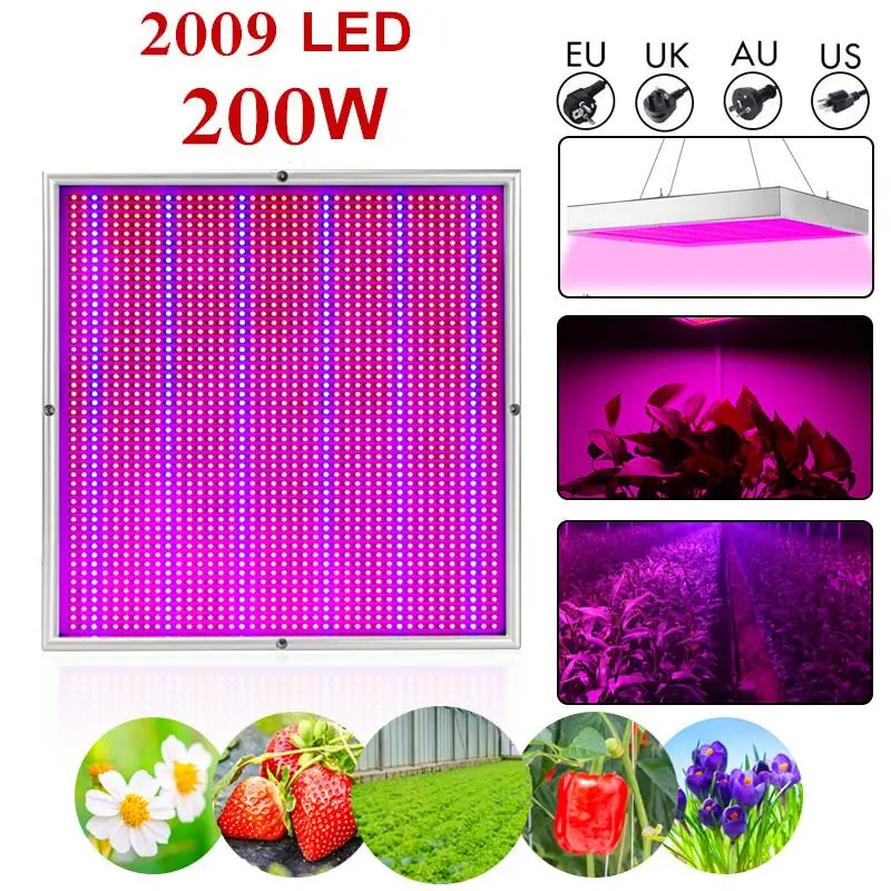 Waterproof LED 200W Plant Grow Light Full Spectrum 2009 LEDS Lamps For Flower Plant Veg Hydroponics System Grow/Bloom Tent
Waterproof LED 200W Plant Grow Light Full Spectrum 2009 LEDS Lamps For Flower Plant Veg Hydroponics System Grow/Bloom Tent