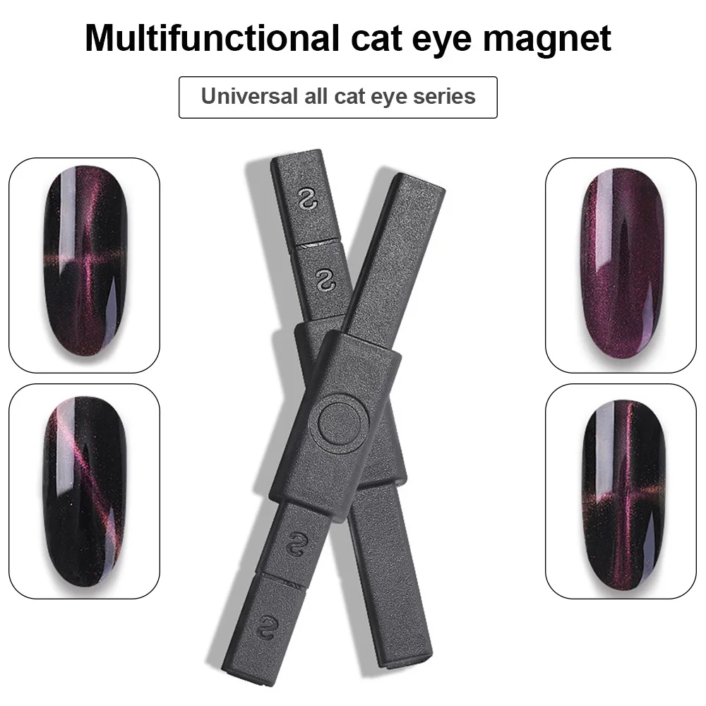 

1PC Double Headed Nail Art Magnet Stick Cat Eyes Magnet for Nail Gel Polish 3d Line Strip Effect Strong Magnetic Pen Tools