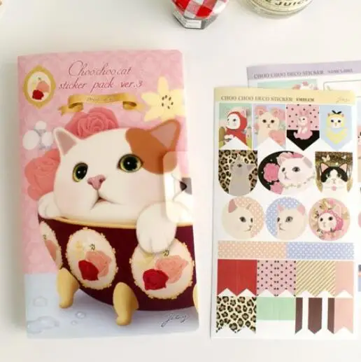 8 sheets/set cute cat paper sticker diy scrapbooking diary sticker kawaii stationery school supplies
8 sheets/set cute cat paper sticker diy scrapbooking diary sticker kawaii stationery school supplies