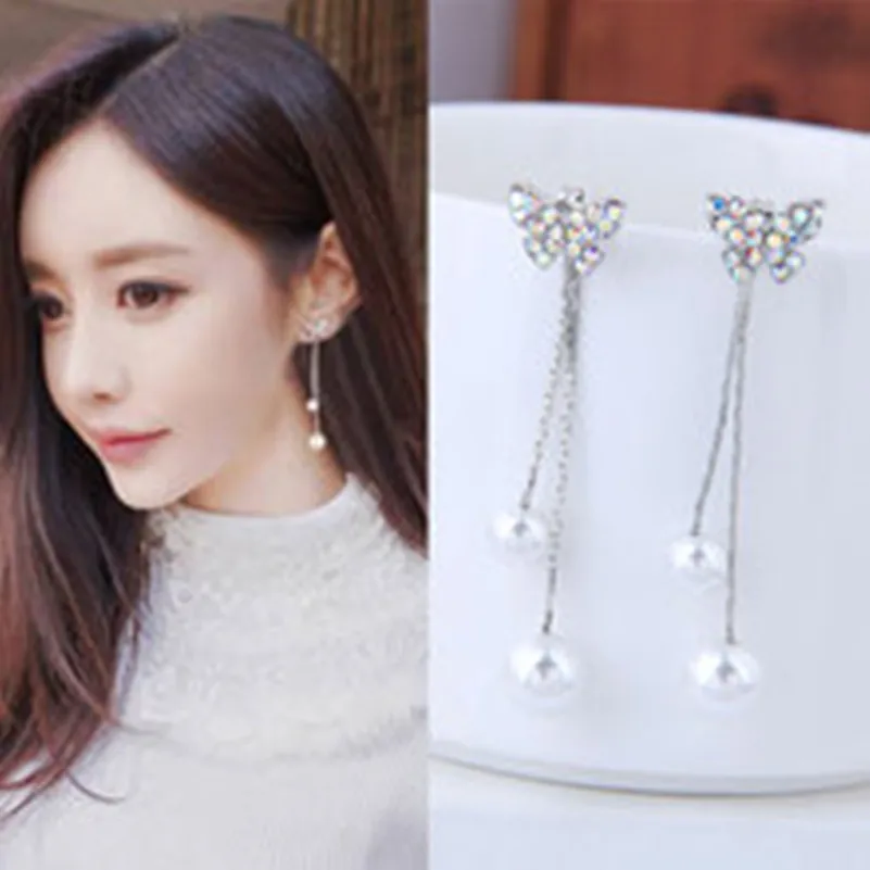 New Fashion Exquisite Bow Tassel Earrings Temperament Personality Wild High Quality Pearl Affordable Female Earrings Wholesale
New Fashion Exquisite Bow Tassel Earrings Temperament Personality Wild High Quality Pearl Affordable Female Earrings Wholesale