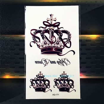 1PC Top Quality Queen Crown Temorary Tattoo Stickers Waterproof PAQ-171 Lady Crown Black Color Pattern Tattoos Paste Paper 
1PC Top Quality Queen Crown Temorary Tattoo Stickers Waterproof PAQ-171 Lady Crown Black Color Pattern Tattoos Paste Paper