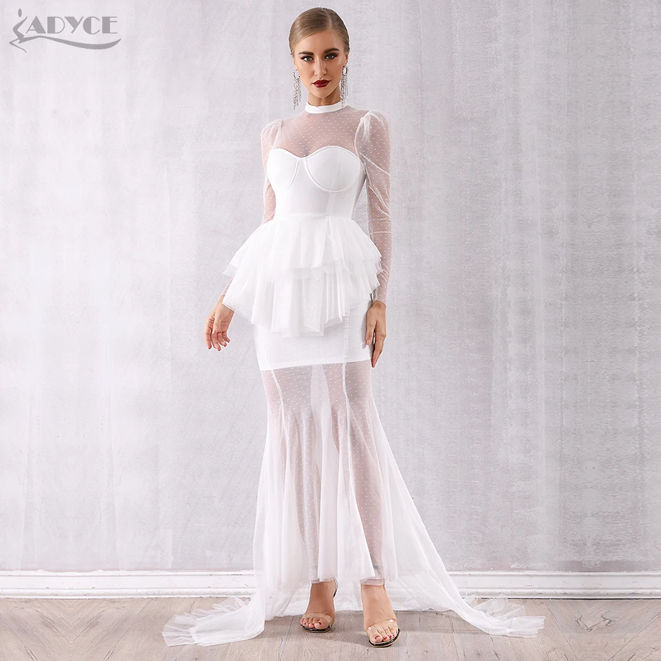 Adyce 2019 New Winter Maxi Women Evening Party Dress Luxury Sexy Long Sleeve White Lace Hollow Out Ruffles Club Dresses Vestidos
Adyce 2019 New Winter Maxi Women Evening Party Dress Luxury Sexy Long Sleeve White Lace Hollow Out Ruffles Club Dresses Vestidos
