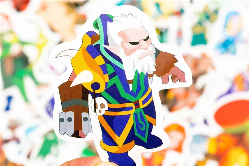 50pcsLot Funny Anime Cartoon Dota Graffiti Stickers For Moto & Suitcase Cool Laptop Stickers Skateboard Kids Stickers (5)