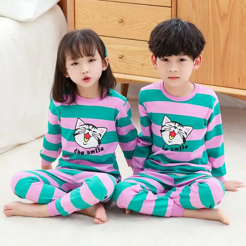 Winter Children's Pajamas Sets Cotton Long Sleeve Baby Girls Clothes Cartoon Sleepwear Suits Pyjamas Kids Boys Pijamas Homewear 
Winter Children's Pajamas Sets Cotton Long Sleeve Baby Girls Clothes Cartoon Sleepwear Suits Pyjamas Kids Boys Pijamas Homewear