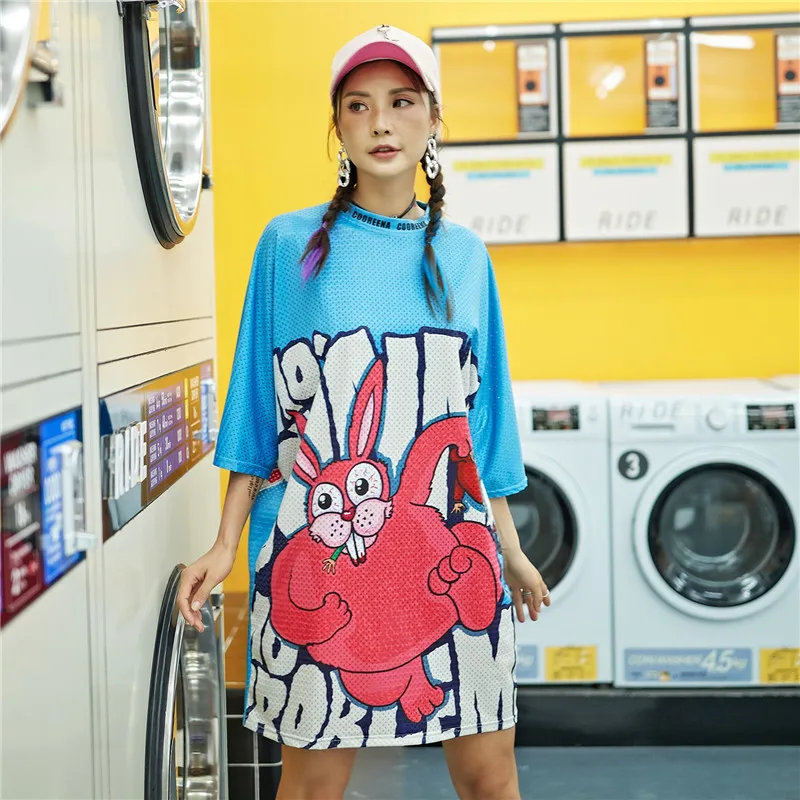 red cute cartoon rabbit print letter women hip hop long T shirt mesh breathable female harajuku summer tops korean style fashion
red cute cartoon rabbit print letter women hip hop long T shirt mesh breathable female harajuku summer tops korean style fashion