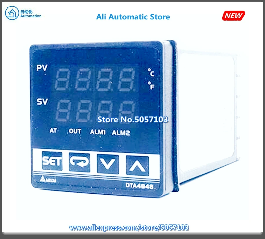 

DTK4848V12 Highlight LCD Display Pt Resistance Thermocouple Input 0~14V Voltage Pulse Output New