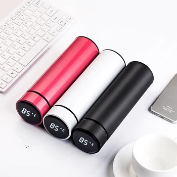 Smart Stainless Steel Vacuum Flask Thermal Mug Double Wall Protect Insulated Water Thermal Bottle LCD Temperature Display Lid
Smart Stainless Steel Vacuum Flask Thermal Mug Double Wall Protect Insulated Water Thermal Bottle LCD Temperature Display Lid