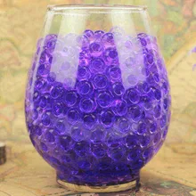 100 個に透明色販売クリスタル泥土壌水分ビーズバイオゲルボール花家の装飾植物は装飾(China)