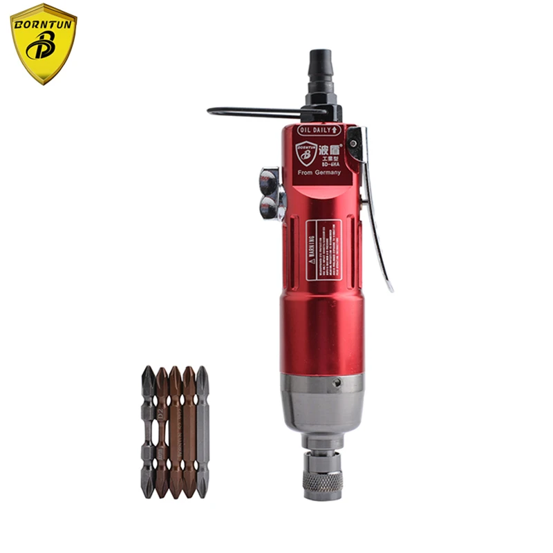 Borntun Pneumatic Air Screwdrivers Gun 6.35mm Screwdriver 10000rpm Industrial Professional Air Screws Driver Gun Tool Max. 40N.m
Borntun Pneumatic Air Screwdrivers Gun 6.35mm Screwdriver 10000rpm Industrial Professional Air Screws Driver Gun Tool Max. 40N.m