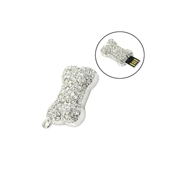 Dog Bone Crystal Usb 2.0 Usb Flash Drives Thumb Pendrive Necklace U Disk Usb Creative Memory Stick Storage 4GB 8GB 16GB 32GB 64G
Dog Bone Crystal Usb 2.0 Usb Flash Drives Thumb Pendrive Necklace U Disk Usb Creative Memory Stick Storage 4GB 8GB 16GB 32GB 64G