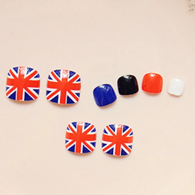 24Pcs Fahion Nail Design British Flag Fake Toenail Red Royal Blue Flat False Toe Nails Full Cover Manicure Tools T020
24Pcs Fahion Nail Design British Flag Fake Toenail Red Royal Blue Flat False Toe Nails Full Cover Manicure Tools T020