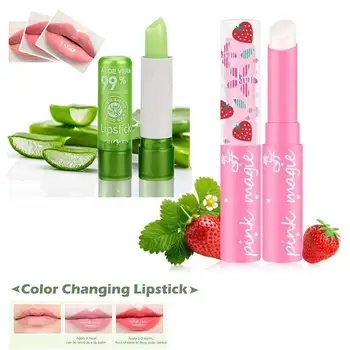 Lipstick ,Aloe Vera /Strawberry Lipstick Color Mood Changing Long Lasting Moisturizing Lipstick Makeup Lip Care Beauty
Lipstick ,Aloe Vera /Strawberry Lipstick Color Mood Changing Long Lasting Moisturizing Lipstick Makeup Lip Care Beauty