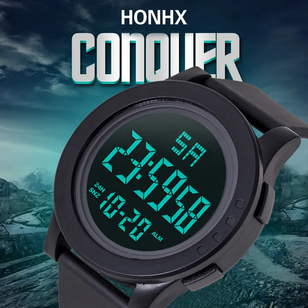 Brand Men Sports Watches Fashion Chronos Countdown Men's Waterproof LED Digital Watch Man Military Clock Masculino
Brand Men Sports Watches Fashion Chronos Countdown Men's Waterproof LED Digital Watch Man Military Clock Masculino