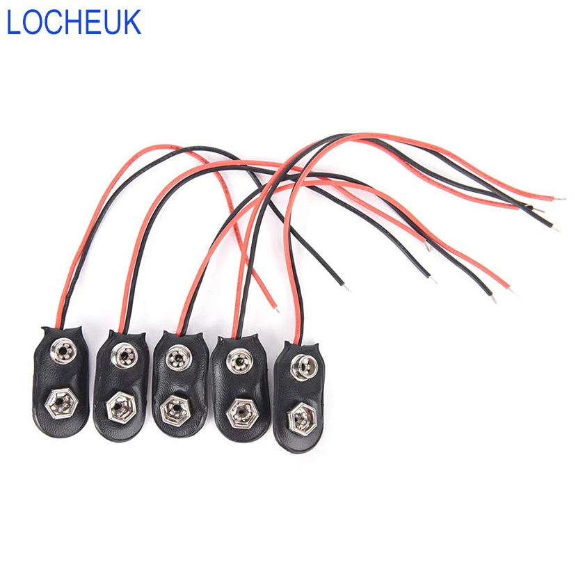 30pcs 9V Battery Clip Connector I Type 15CM Long Cable Connection Battery Snap Wire Connectors Black Red Connector
30pcs 9V Battery Clip Connector I Type 15CM Long Cable Connection Battery Snap Wire Connectors Black Red Connector