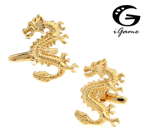iGame Factory Price Novelty Animal Cufflinks For Men Fashion Copper Material Golden Dragon Design Cuff Links Free Shipping
iGame Factory Price Novelty Animal Cufflinks For Men Fashion Copper Material Golden Dragon Design Cuff Links Free Shipping