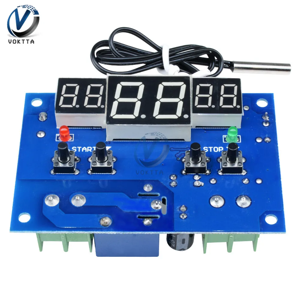 W1401 DC12V 24V Digital display Thermostat Intelligent Temperature Controller Termometro Meter With NTC Sensor for Incubator
W1401 DC12V 24V Digital display Thermostat Intelligent Temperature Controller Termometro Meter With NTC Sensor for Incubator