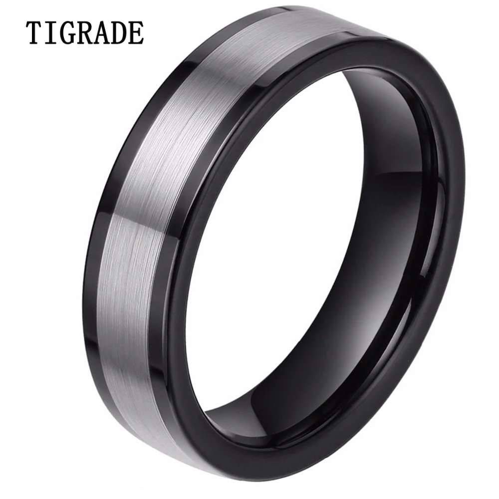 Women Men Brush Silver Black Mix Tungsten Ring High Quality Lose Money Promotion Fast Delivery
Women Men Brush Silver Black Mix Tungsten Ring High Quality Lose Money Promotion Fast Delivery