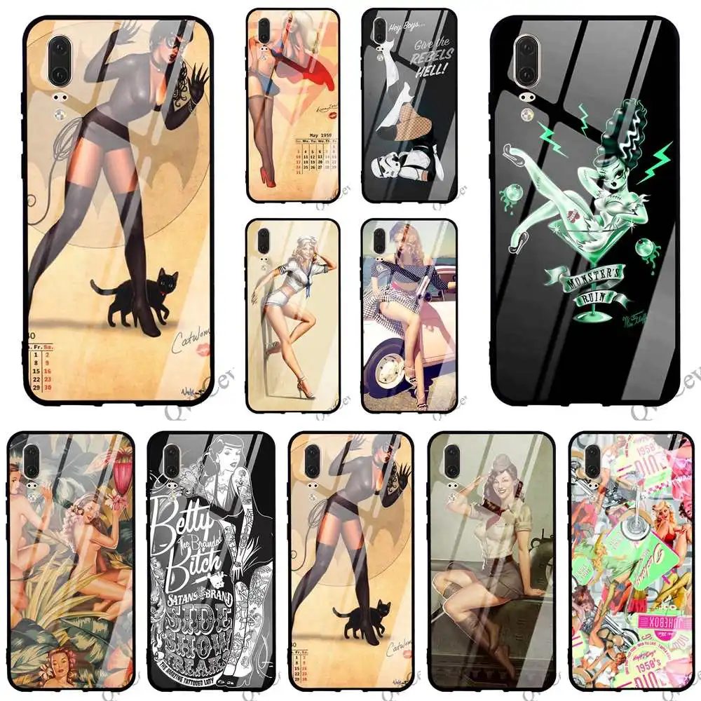 Shockproof PinUp Girls Pin Up Girl Glass Phone Cover for Huawei Honor 9 Lite Case 10 7A Y6 Y9 P10 P20 P Smart Mate 20 Pro Skin
Shockproof PinUp Girls Pin Up Girl Glass Phone Cover for Huawei Honor 9 Lite Case 10 7A Y6 Y9 P10 P20 P Smart Mate 20 Pro Skin