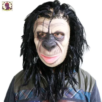 Halloween ape man Mask Animal Scary Creepy King Kong Chimpanzee Mask Cosplay Animal Mask Costume Toys For Halloween Cosplay Prop
Halloween ape man Mask Animal Scary Creepy King Kong Chimpanzee Mask Cosplay Animal Mask Costume Toys For Halloween Cosplay Prop