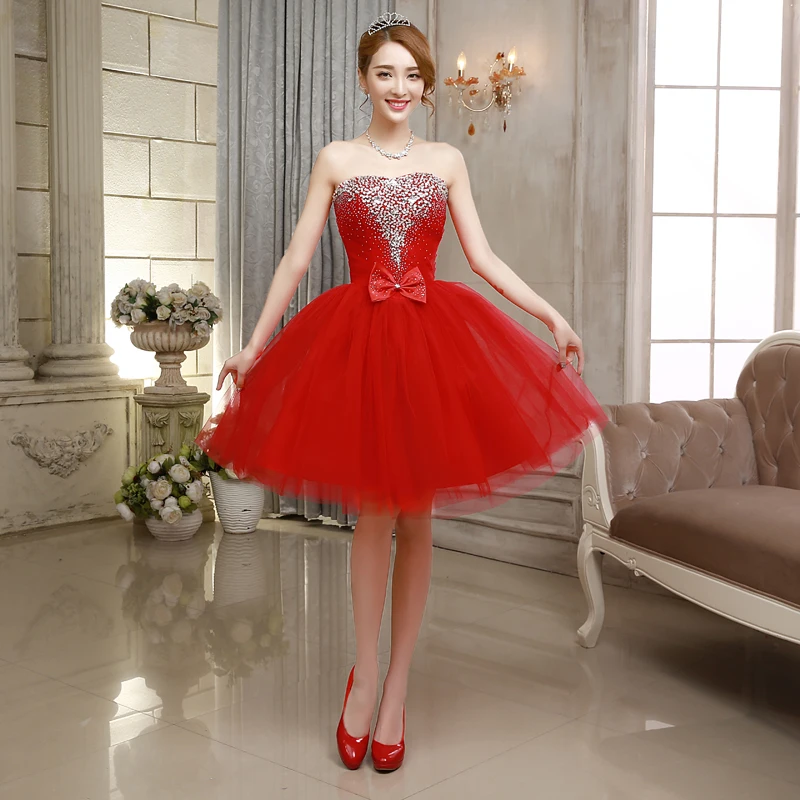 2019 Red Homecoming Dresses Tulle with Sparking Beads Bow Bandage Graduation Gown Short A Line Prom Party Gown
2019 Red Homecoming Dresses Tulle with Sparking Beads Bow Bandage Graduation Gown Short A Line Prom Party Gown