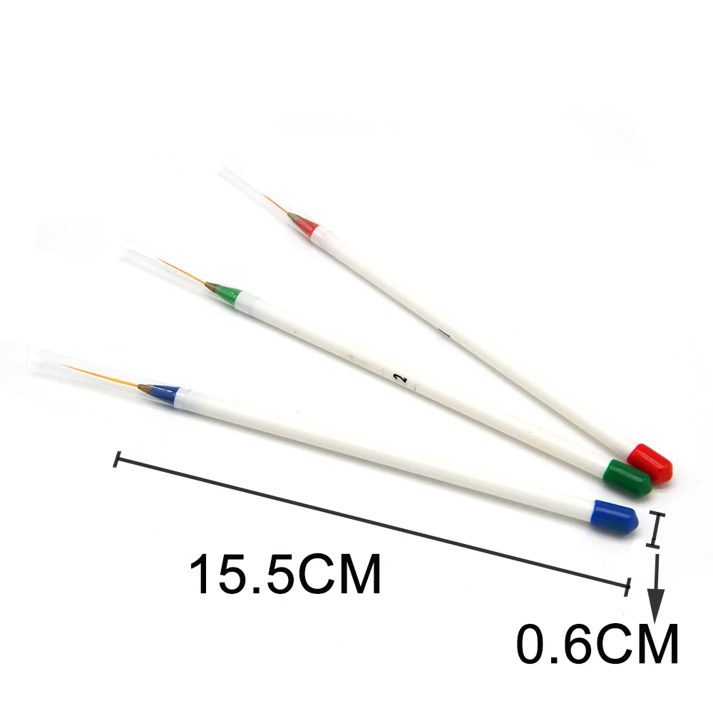 Nail Salon 3pcs Nail Art Pencil Drawing Pen Pointing Tool Set White Fine Plastic Nail Painted Stripe Brush
Nail Salon 3pcs Nail Art Pencil Drawing Pen Pointing Tool Set White Fine Plastic Nail Painted Stripe Brush