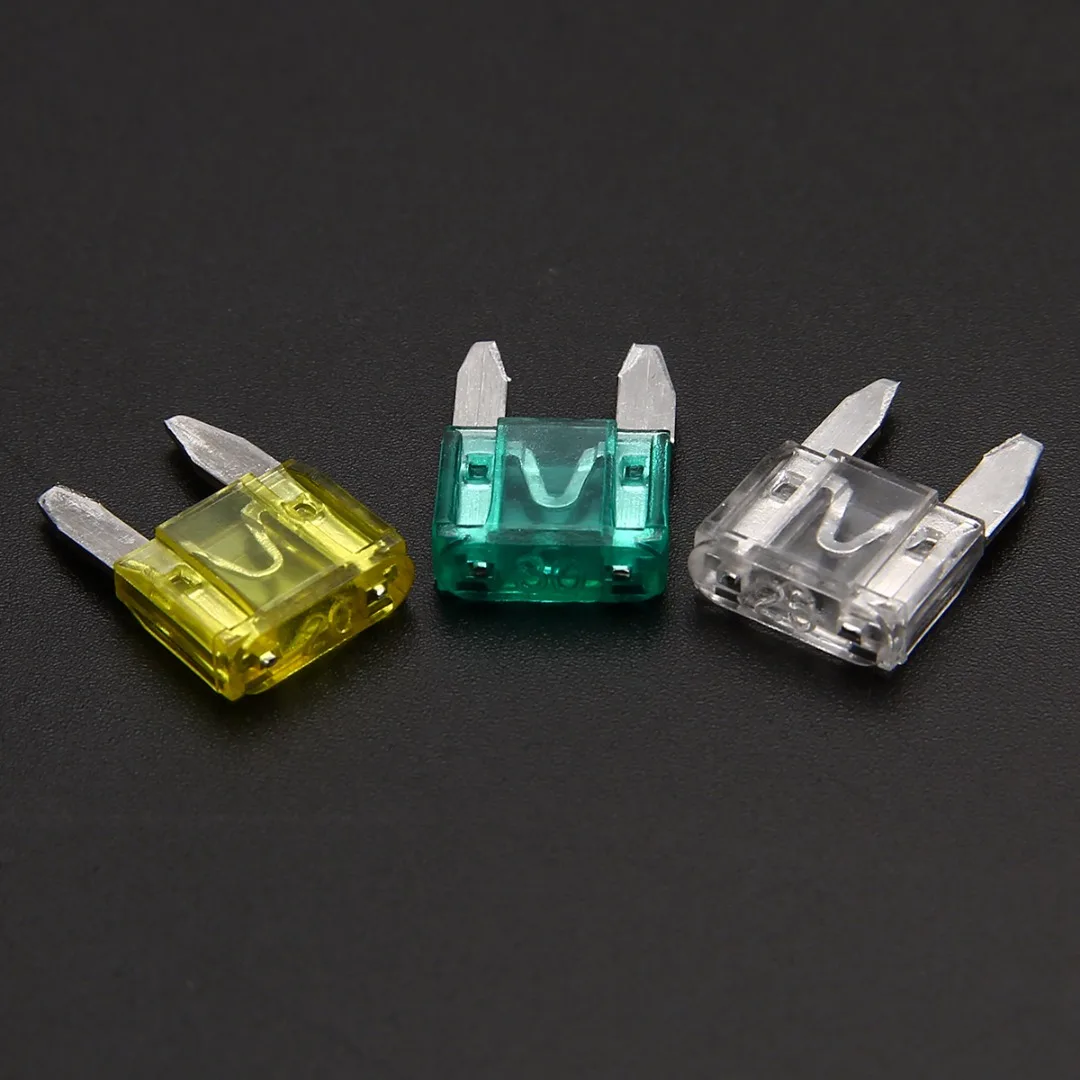 60pcs/set Durable Mini Blade Fuses Auto Car Truck Assortment Fuse Kit 5A 10A 15A 20A 25/30A for Auto Car Truck