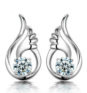 2017 new fashion cute earrings women fashion jewelry simple angel wings crystal anti-allergic earrings boucle d'oreille Brincos
2017 new fashion cute earrings women fashion jewelry simple angel wings crystal anti-allergic earrings boucle d'oreille Brincos